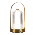 LED Dimbara uppladdningsbara touchbordslampa LED/1W/5V 3000-6000K 1800 mAh guld