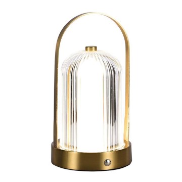 LED Dimbara uppladdningsbara touchbordslampa LED/1W/5V 3000-6000K 1800 mAh guld