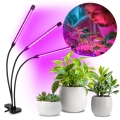 LED Dimbart flexibelt skrivbordslampa med klämma för växtodling VITARO 3xLED/10W/230V svart