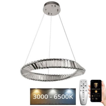 LED Dimbart kristallkrona på kabel LED/40W/230V 3000-6500K + fjärrkontroll
