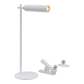 LED Dimbart magnetiskt uppladdningsbart skrivbordslampa 3-i-1 LED/3W/5V 4000K 1500 mAh vit