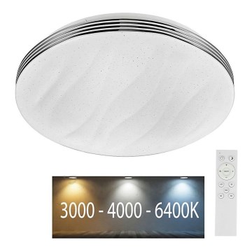 LED Dimbart takarmatur LED/40W/230V 3000K/4000K/6500K Ø 39,5 cm + fjärrkontroll