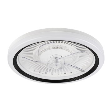 LED Dimbart taklamp med fläkt GEMMA LED/37W/230V vit + fjärrkontroll