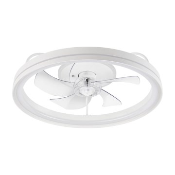 LED Dimbart taklampa med fläkt FARGO LED/37W/230V vit + fjärrkontroll