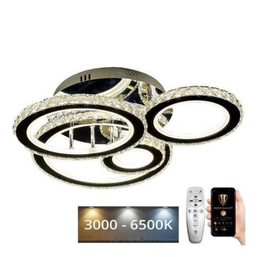 LED Dimbart takmonterat takarmatur LED/120W/230V 3000-6500K + fjärrkontroll