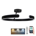 LED Dimbart takmonterat taklampa LED/72W/230V 3000-6500K svart + fjärrkontroll