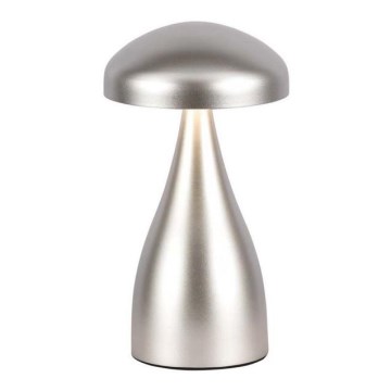 LED Dimbart uppladdningsbart bordslampa med touch LED/1W/5V 3000-6000K 1800 mAh silver