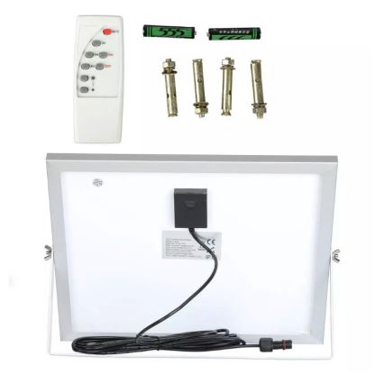 LED Dimmable solar floodlight LED/16W/3,2V 6000K IP65 + Fjärrkontroll
