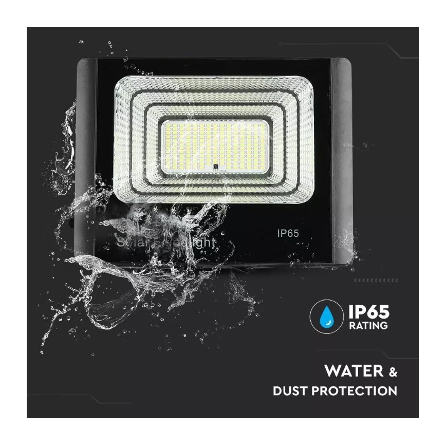 LED Dimmable solar floodlight LED/16W/3,2V 6000K IP65 + Fjärrkontroll