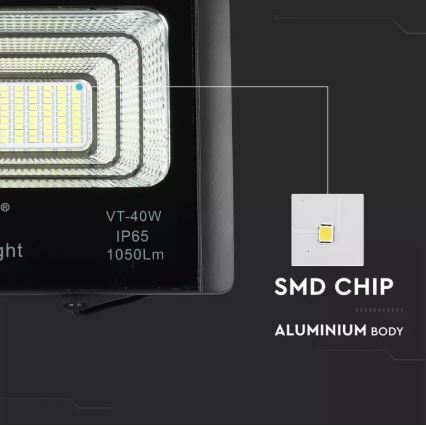 LED Dimmable solar floodlight LED/16W/3,2V 6000K IP65 + Fjärrkontroll