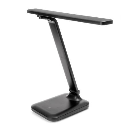 LED-dimmbar beröringsstyrd bordslampa med USB-port REMUS LED/5W/230V svart