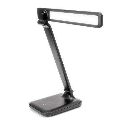 LED-dimmbar beröringsstyrd bordslampa med USB-port REMUS LED/5W/230V svart