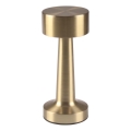 LED-dimmbar beröringsstyrd bordslampa SIMPLY LED/5V 2700/4000/6500K 800 mAh guld