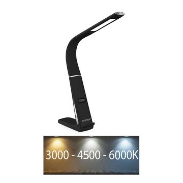LED-dimmbar bordslampa med trådlös laddning och rörelsesensor LORD EVO LED/8W/230V 3000K/4500K/6000K svart