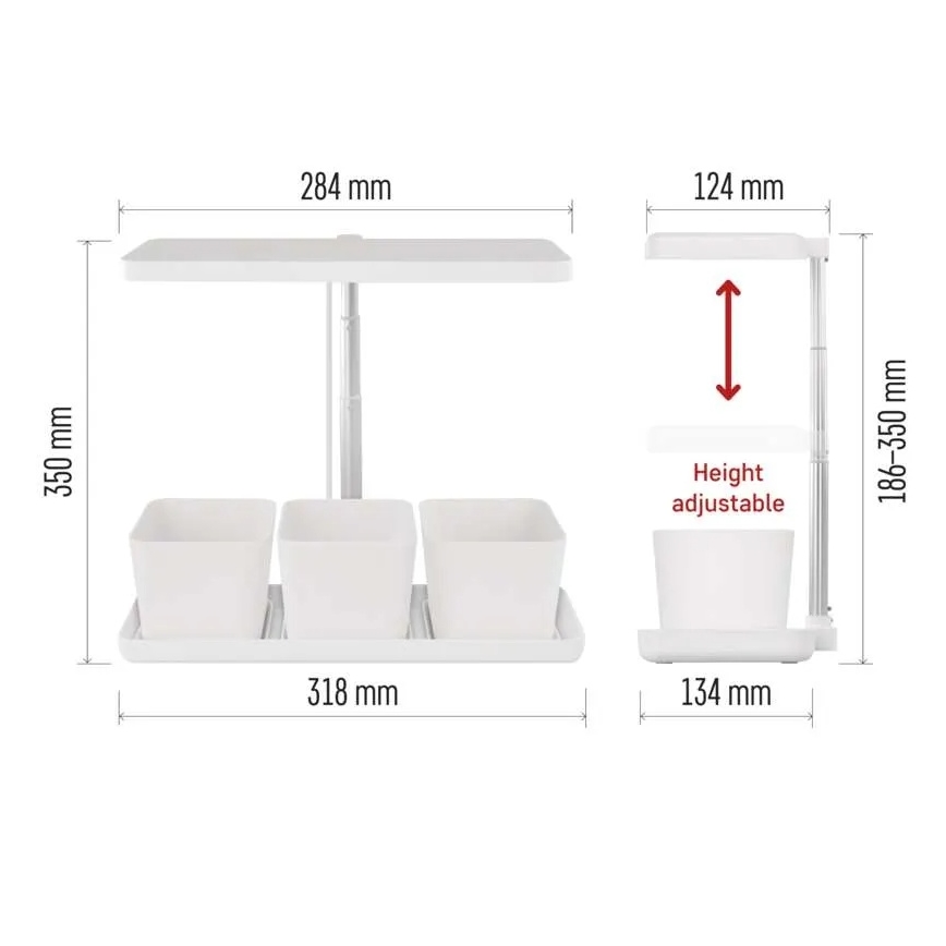 LED-dimmbar inomhuslampa för växtodling GROW LED/7W/5V