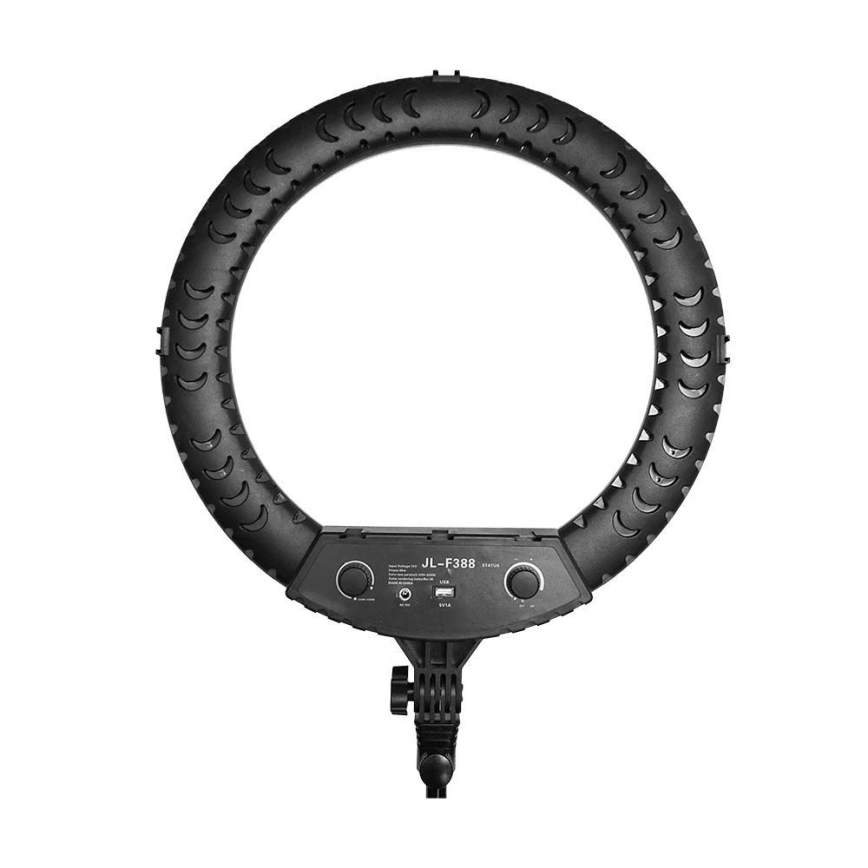 Dimbar LED-lampa med stativ och hållare för vloggning, LED/55W/230V, CRI 90 + fjärrkontroll