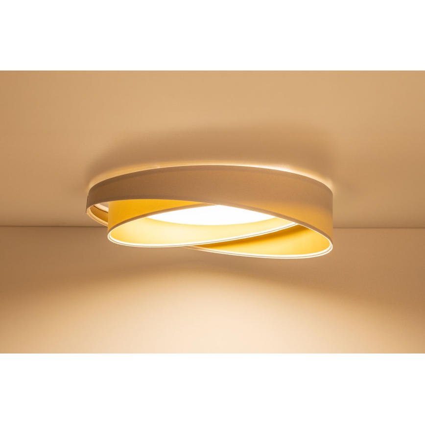 Dimbart LED-takarmatur SMART GALAXY MODERN LED/24W/230V 3000–6500K Ø 55 cm vit/guld + fjärrkontroll