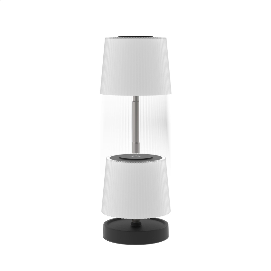 LED dimbar beröringsstyrd uppladdningsbar utomhusbordslampa LED/2W/5V IP44 1200 mAh grå