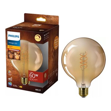 LED-dimmbar vintagelampa Philips G125 E27/7,3W/230V 2200K
