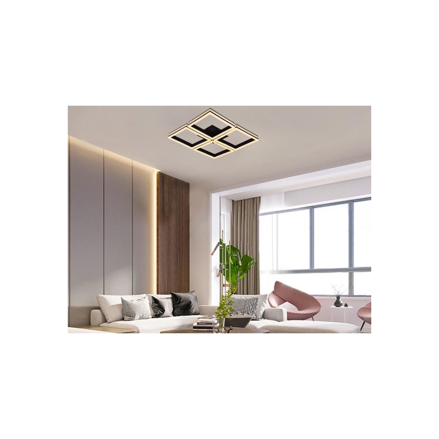 LED Dimmbar ytmonterad takarmatur LED/215W/230V 3000-6500K + med fjärrkontroll