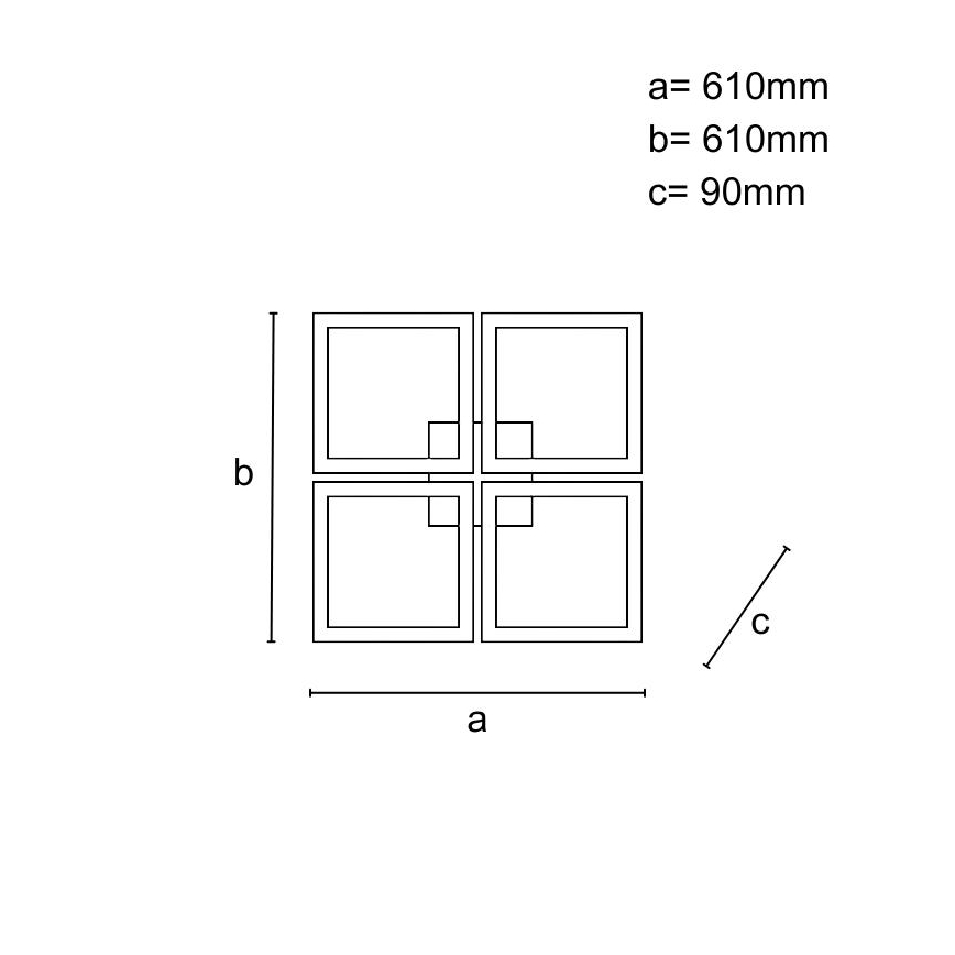 LED Dimmbar ytmonterad takarmatur LED/215W/230V 3000-6500K + med fjärrkontroll