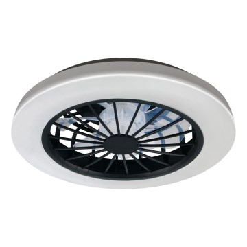 LED-dimmerbar taklampa med fläkt GHANA LED/24W/230V 3000-6500K vit/svart + fjärrkontroll