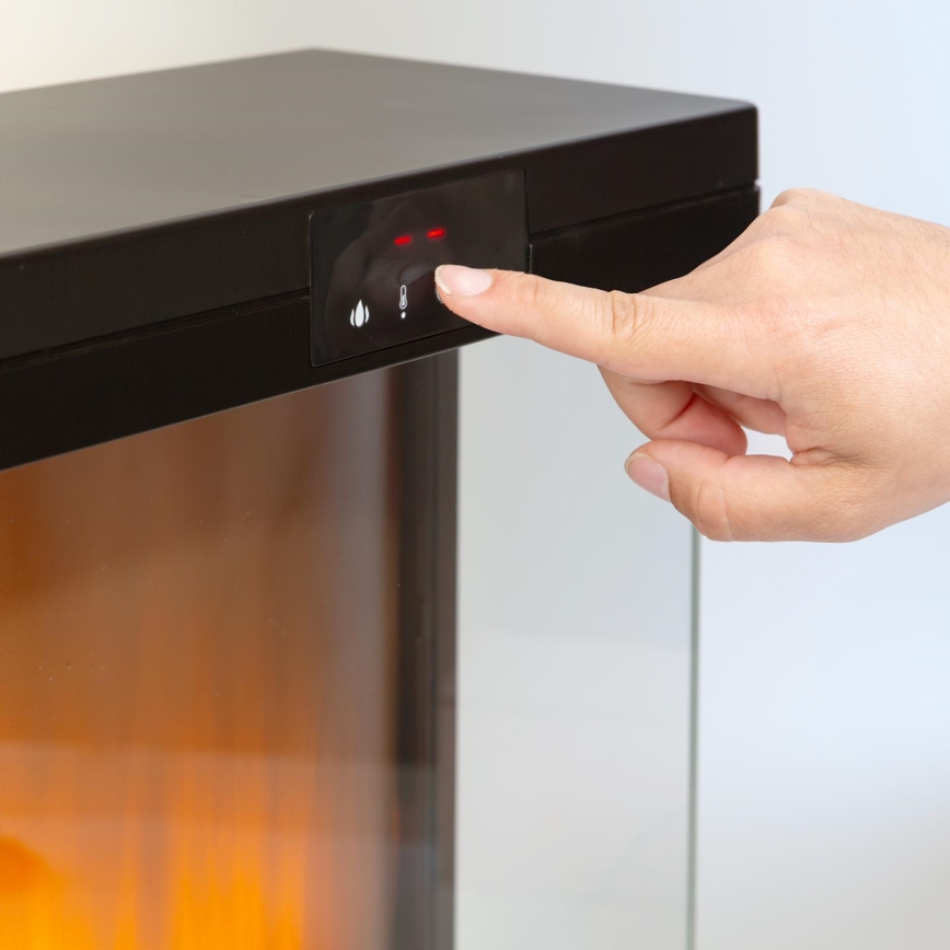 LED elektrisk eldstad med värmefunktion LED/2000W/230V + fjärrkontroll