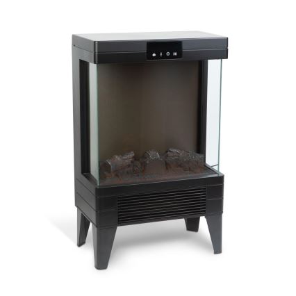 LED elektrisk eldstad med värmefunktion LED/2000W/230V + fjärrkontroll