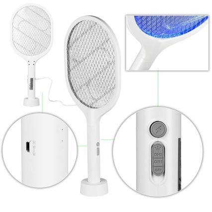 LED Elektrisk insektfångare 2-i-1 800 mAh/5V