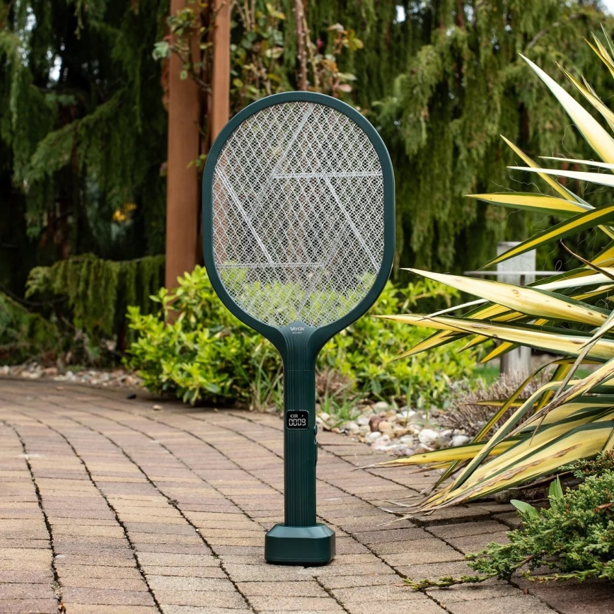 LED Elektrisk insektfångare 2-i-1 med LCD-skärm 1200 mAh/5V grön