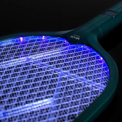 LED Elektrisk insektfångare 2-i-1 med LCD-skärm 1200 mAh/5V grön