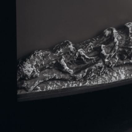 LED Elektrisk kamin med värmefunktion LED/2000W/230V + fjärrkontroll