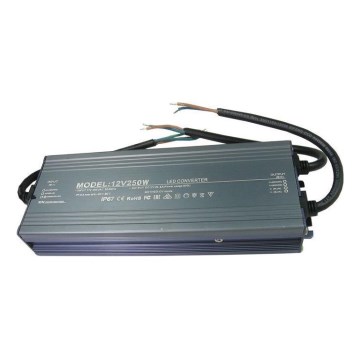 LED Elektronisk transformator 250W/24V IP67