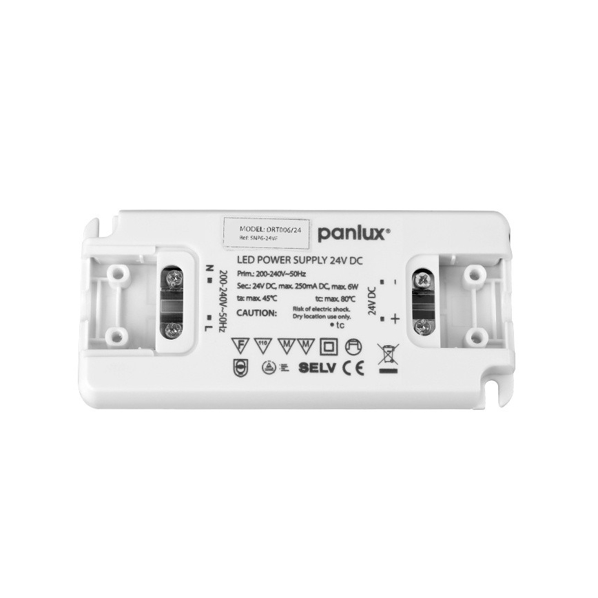 LED elektronisk transformator 6W/230/24V