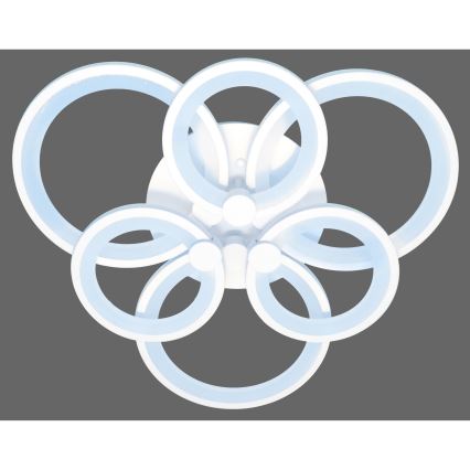 Dimbar LED ytmonterad ljuskrona SIENA LED/72W/230V vit + fjärrkontroll