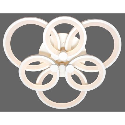 Dimbar LED ytmonterad ljuskrona SIENA LED/72W/230V vit + fjärrkontroll