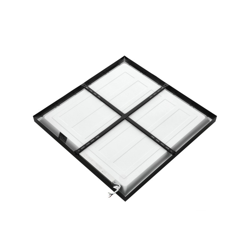 LED fäst panel BRISBANE LED/36W/230V 4000K 59,5x59,5 cm svart