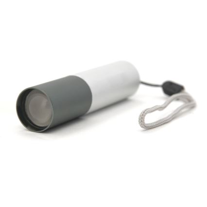LED Ficklampa LED/400mAh vit/grå