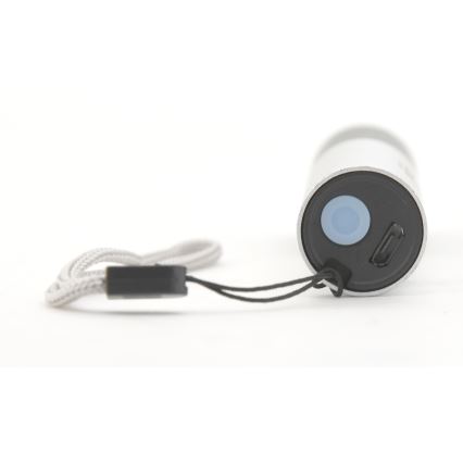 LED Ficklampa LED/400mAh vit/grå