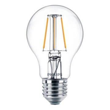 LED-filamentlampa Philips E27/4,3W/230V 4000K