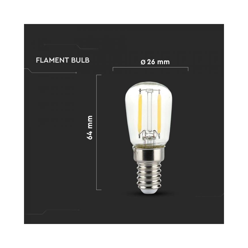 LED-filamentlampa ST26 E14/2W/230V 3000K