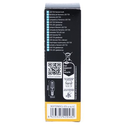 LED-filamentlampa T25 E14/6W/230V 3000K - BRILAGI