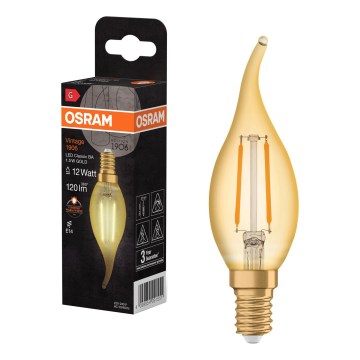 LED-filamentlampa Vintage E14/1,5W/230V 2400K - Osram