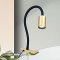 LED Flexibel bordslampa med klämma KURT LED/5W/230V guld