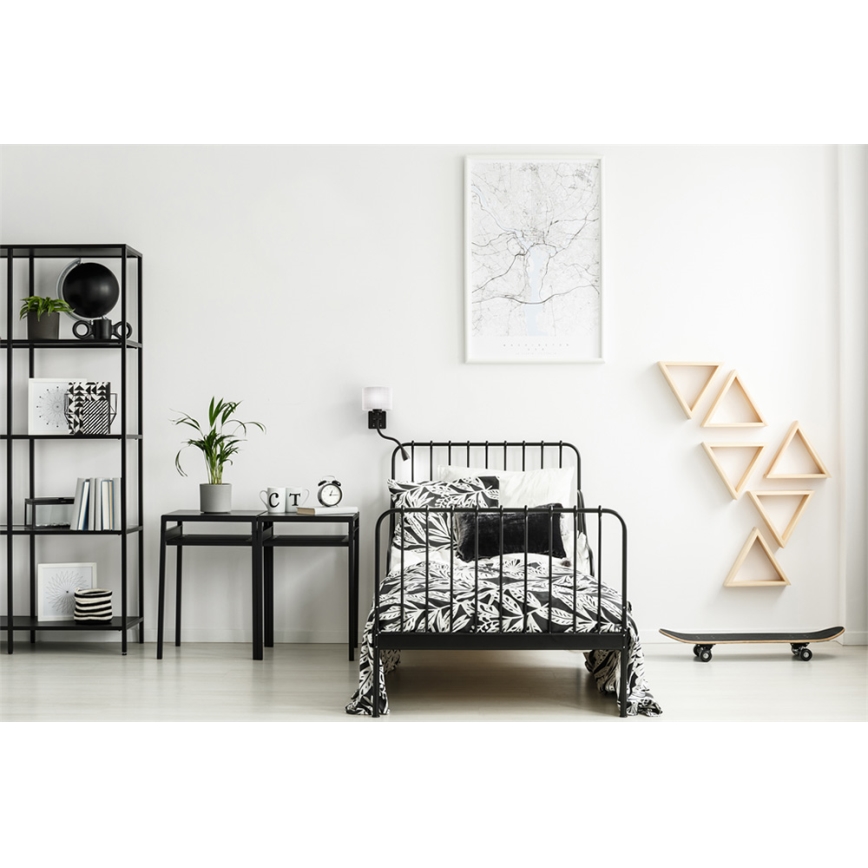 LED Flexibel belysning POLO 1xE27/40W+LED/2W 230V svart