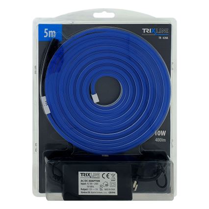 LED Flexibel remsa NEON LED/10W/230V 5 m IP65 blå