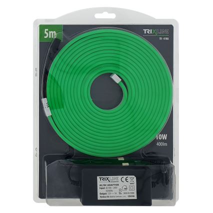 LED Flexibel remsa NEON LED/10W/230V 5 m IP65 grön