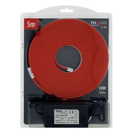 LED Flexibel remsa NEON LED/10W/230V 5 m IP65 röd