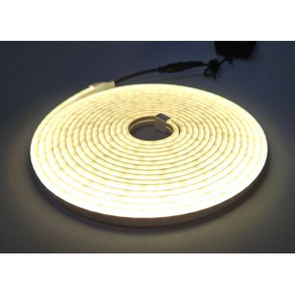 LED Flexibel list NEON LED/10W/230V 5 m IP65 vit