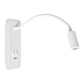 LED Flexibel vägglampa med USB BASE 1xLED/8W+1xLED/2W/230V vit